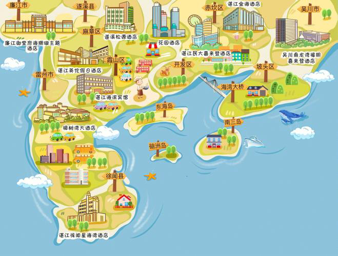 泗洪手绘地图旅游的艺术指南